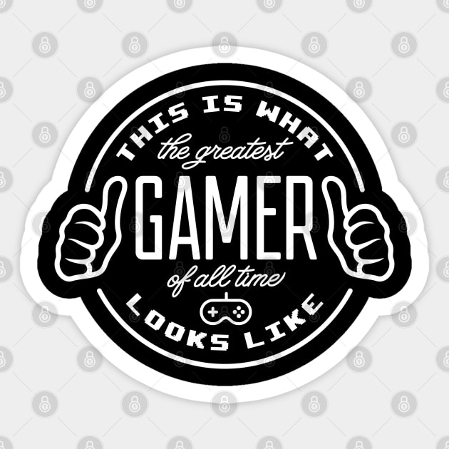 Greatest Gamer Sticker by machmigo